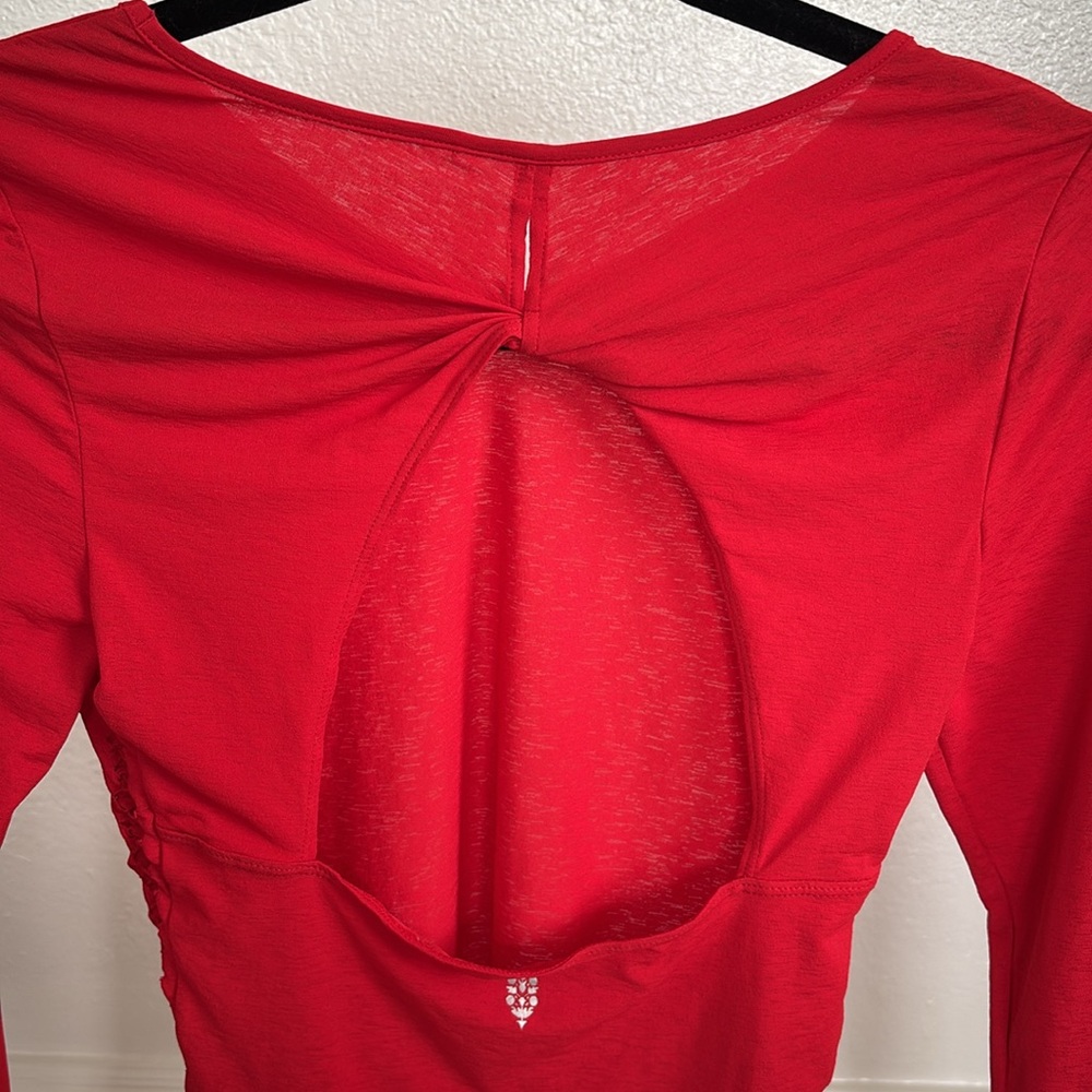 FP Movement Free people Women's Red Long Sleeve Top XS - Picture 7 of 7